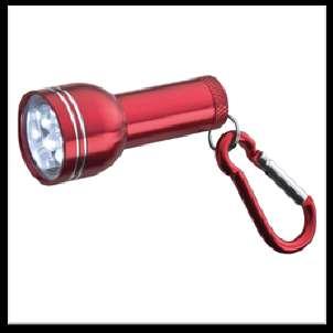 88483MA LED baterka s karabínou Baterka z lakovaného hliníka s 6