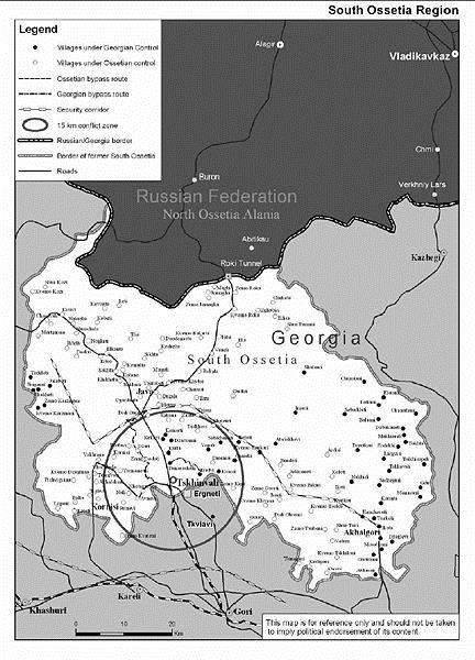 Novodobá historie Jižní Osetie se začíná psát koncem osmdesátých let dvacátého století (1988) se vznikem Lidové fronty 6,