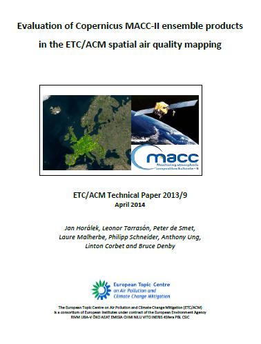 Analýza použití alternativních modelů Podrobná analýza prezentována v ETC/ACM Technical Paper 2013/9 Evaluation of Copernicus MACC-II ensemble products in the ETC/ACM spatial air