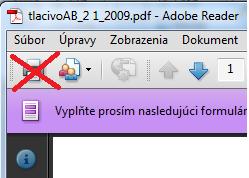 2.4. Tlač Po úplnom vyplnení formulára môže nasledovať jeho vytlačenie do papierovej podoby.