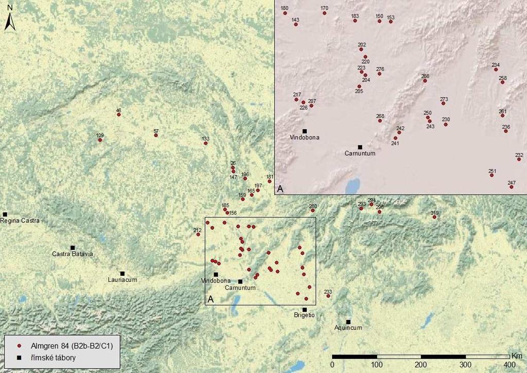 Mapa 10: Podunajské výrazně