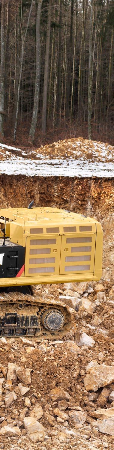Motor Cat C18 ACERT splňuje emisní normy EU IV, aniž by systém emisí způsoboval přerušování prováděných prací. Stačí nastartovat motor a začít pracovat.