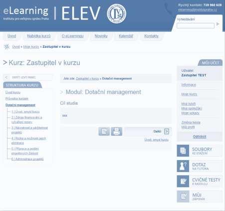 FORMA KURZŮ e-learning 20 HODIN SYSTÉM ELEV Časová dotace max.