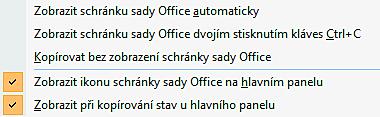 Ctlr+C Ikna Kpírvat na kartě Dmů Pravé tlačítk myší a mžnst Kpírvat Vlžení textu Crtl+ V Ikna Vlžit na kartě Dmů Pravé tlačítk myši a Vlžit Vyjmutí textu Ctrl+ X Ikna Vyjmut na kartě Dmů Pravé