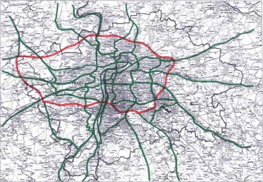 širokou krajnici. Ve spodním patře mostu se měla nacházet železnice, dva chodníky pro pěší a plánovaná pražská rychlodráha (metro). Veškeré snahy o realizaci projektů byly zmařeny 30. dubna 1942.