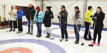 Les sports d hiver avec le curling et le ski à Špindleruv Mlýn.