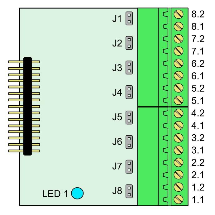 8 kanálový modul analogových vstupů s 16bitovým AD převodníkem DataLab AI3 Vlastnosti 8 analogových vstupů 16bitový deltasigma převodník Bipolární diferenční vstupy Bipolární i unipolární rozsahy