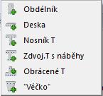 Základy obsluhy Pás karet (oblast B) Průřez Vytvoření průřezu ve správě průřezů Vytvoření průřezu Možnosti zadání Spřažený průřez (dobetonávka) Prostupy Ozuby Další uživatelské