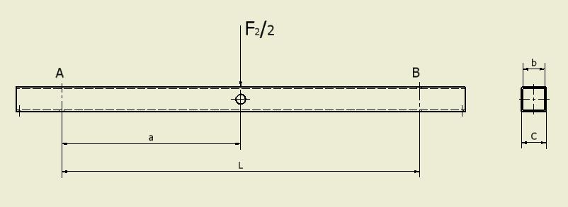 VÝPOČET POVRCHOVÝCH NAPĚTÍ NA NOSNÍKU M = F a = 548,9N 0,362m 198, 4Nm o1 B = Kde: F B [N] reakce v bodě B a [m] vzdálenost síly F 1 M o1 [N m] ohybový moment Výpočet ohybového napětí σo1: Dáno: M o1