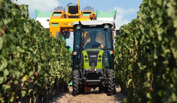 Široká nabídka. Díky třem variantám VE, VL a F, široké nabídce pneumatik a verzi bez nebo s kabinou je NEXOS využitelný v každém řádku či plantáži.