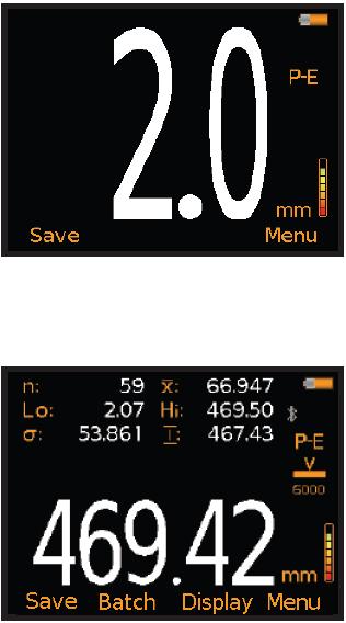 Přístroje řady Elcometer MTG disponují několika režimy měření,z nichž si může uživatel vybrat ten nejvhodnější v závislosti na konkrétním způsobu použití.