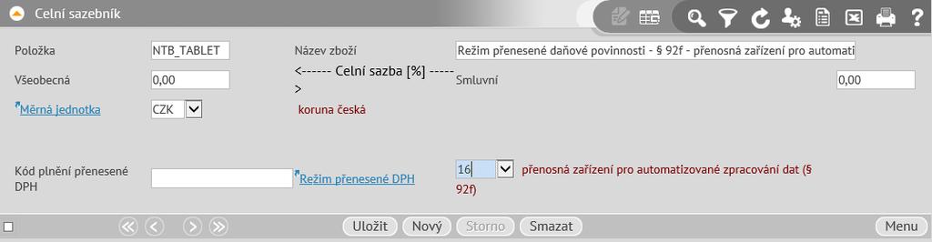 4353 režim přenesení DPH (ř.10,11) - odběratelé - dod. nem. věci v nuc. prodeji ( 92d odst.2), s kódem režimu přenesení DP = 3a 4354 režim přenesení DPH (ř.10,11) - odb. - poskyt. prac. na stav.