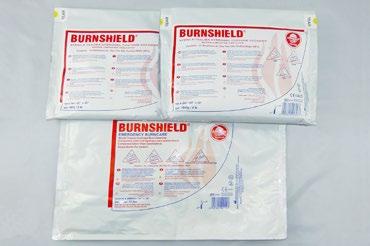 a obličej Hydrogelové krytí BURNSHIELD na popáleniny velkého rozsahu Minimální objednávka 10 ks /ks 38,- Kč 6071