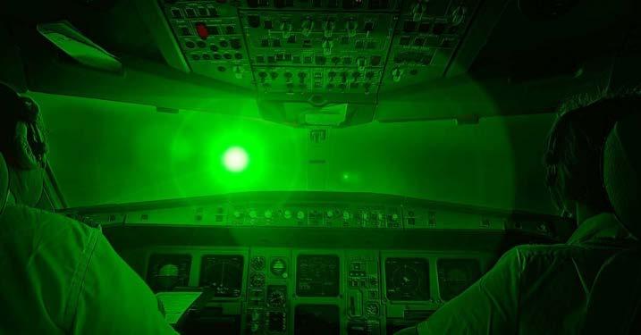 Ohrožení letadel útoky laserovým zařízením 2017 ÚZPLN obdržel celkem 41 hlášení ohrožení bezpečnosti letového provozu laserem, zejména narušením ochranného pásma se zákazem laserových