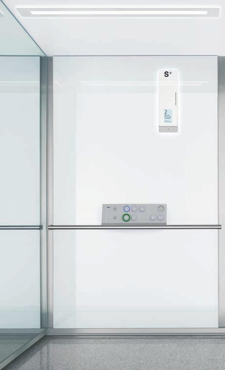 Tlačítko nouzového volání: zapuštěné Potvrzení přivolání výtahu: LED modrá Symboly: světle šedý plast, vystouplé, hmatem čitelné Rozměry: Indikační panel: Světelný rám: Informační tablo: Displej: VŠH