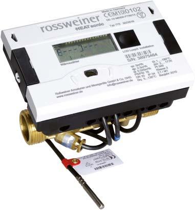 Ultrazvukový kompaktný merač 10 Ultrazvukový merač na meranie spotreby energie vo vykurovacích alebo chladiacich zariadeniach.