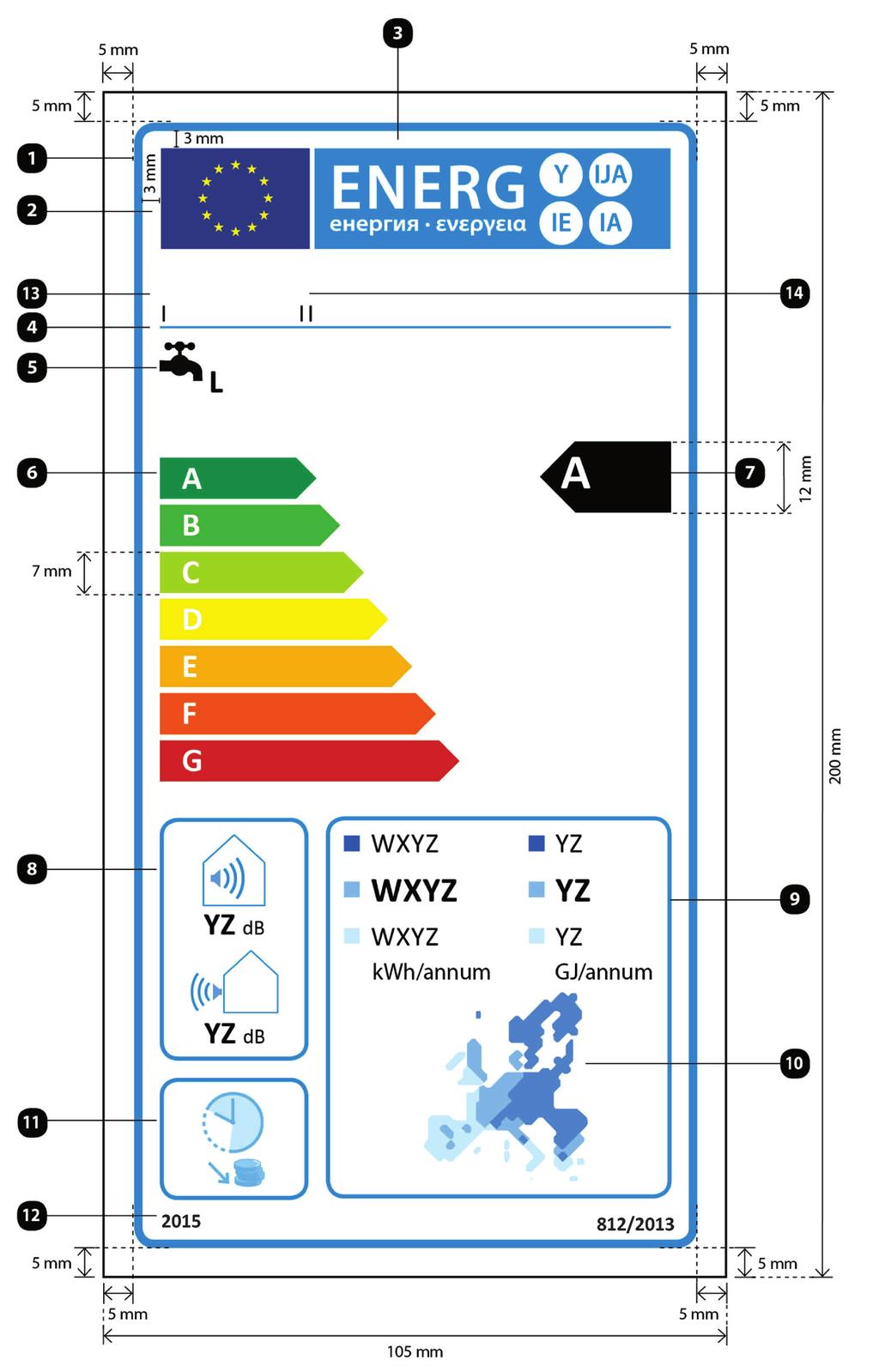 CS L 239/110 6. Úřední věstník Evropské unie Provedení energetického štítku ohřívačů vody v systémech s tepelnými čerpadly musí odpovídat níže uvedenému obrázku.