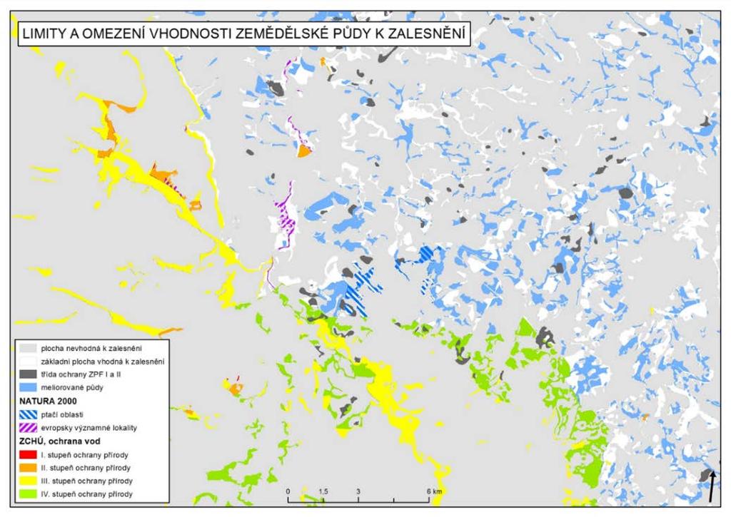 Obrázek 4: Detail výsledné mapy základní plochy s