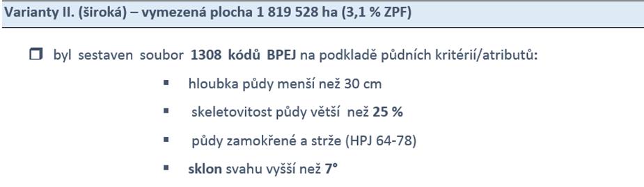 3. SPECIÁLNÍ MAPY VYMEZUJÍCÍ KRITÉRIA PŮDNÍ DEGRADACE A INFILTRACE Motivací k vytvoření specializovaných map bylo určit míru vhodnosti vybraných půd k zalesnění.