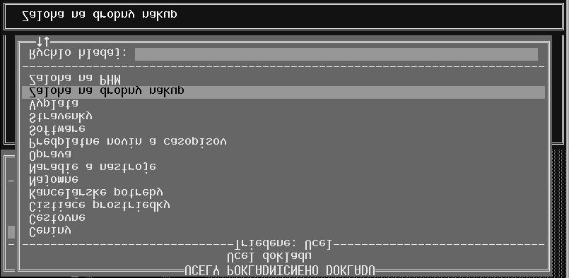 Modul Pokladňa str. 4 V modul Pokladňa sa používa dve databanky. Jedna z nich je prístupná jedine v tomto module a to DATABANKA ÚČELOV.