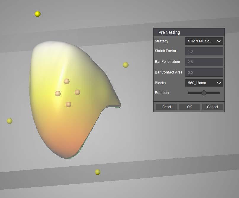 V CAD Modelaci musíte umístit objekty z probarvených materiálů do bločku pomocí funkce z kontextového menu.