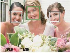 Detekcia tváre Slúži na detekciu a zaostrenie tvárí, aby všetky tváre boli čo najostrejšie v režime fotografovania. 2.