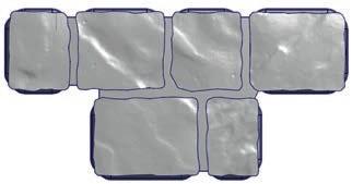 Dlažbový CUBE Aqua Nepravidelná flair symetria Dlažba CUBE Aqua flair narúša pravidelnosť rovných línií.