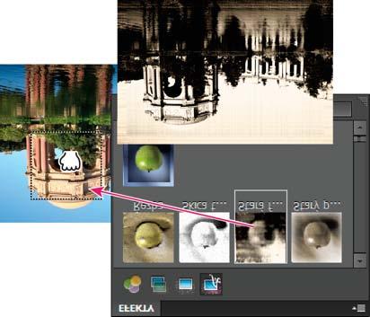 Přetažení obrazového efektu do fotografie Přidání stylizovaného textu do obrazu Při přidání textu do obrazu se přidá textová vrstva, abyste text mohli upravovat bez nutnosti zasahovat do původního