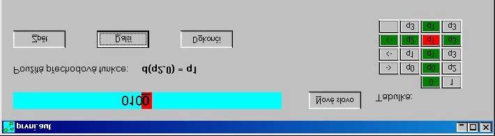 ZÁKLADNÍ OTÁZKY VYUČOVÁNÍ TEORETICKÉ INFORMATIKY Algoritmy ve výuce Obrázek 4: Vizual Automat Matematická definice pojmu by pak měla následovat teprve až je