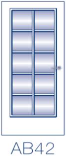 příčkami, 209,5 70/80 12 660 209,5 60/90 15 198 zasklené čirým sklem 209,5 60/90 13 018 AB 32 AB 42