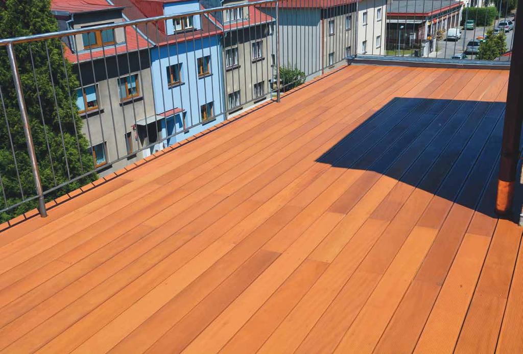 Terasa REAL DECK, Garapa 25 x 145 mm, jemná drážka,