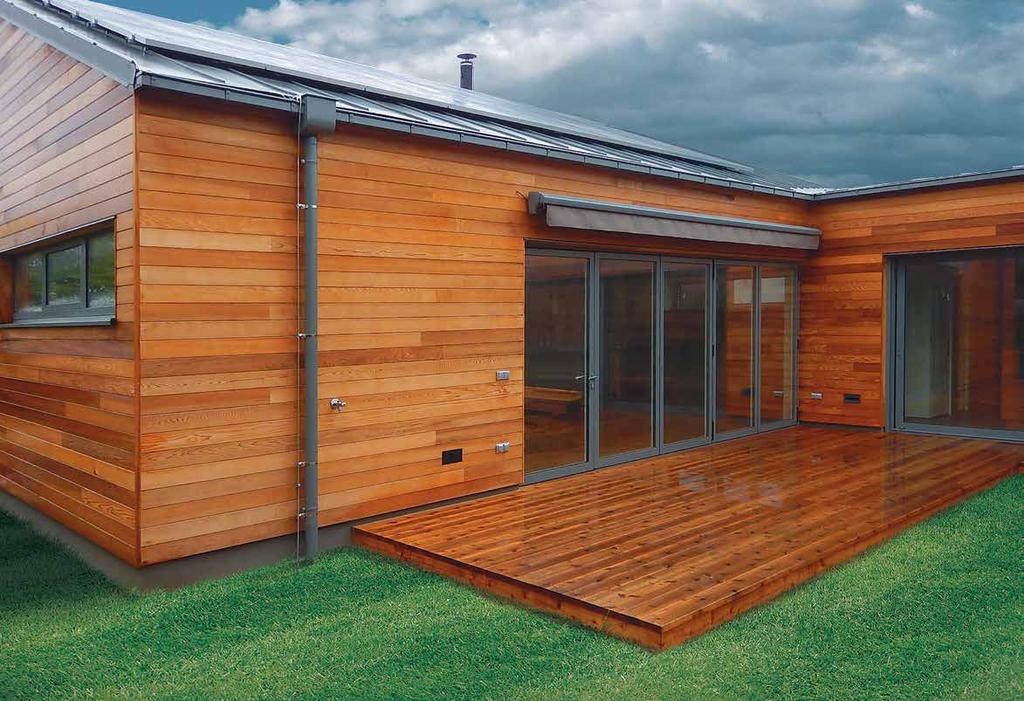 Fasáda REAL FACADE, Kanadský červený cedr Clear, profil Klasika 17,5 x 137 mm,