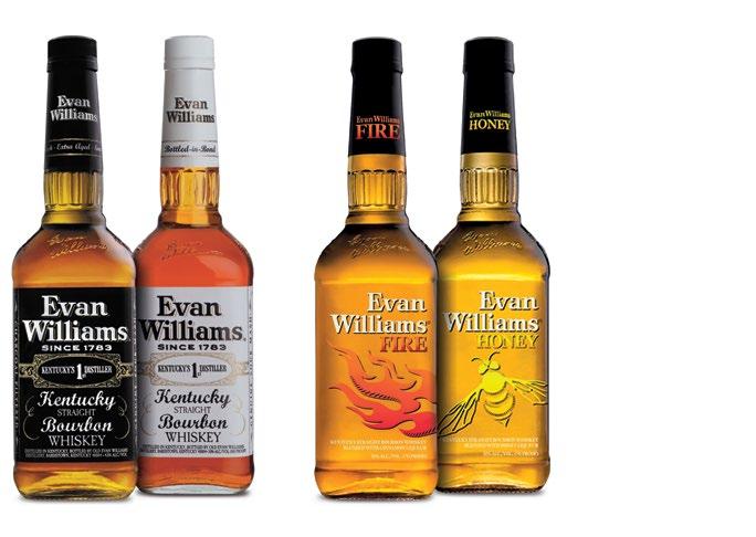 Medzi najpredávanejšie produkty z ich širokého portfólia patrí bourbon EVAN WILLIAMS, čo je druhý najpredávanejší Kentucky bourbon v USA.