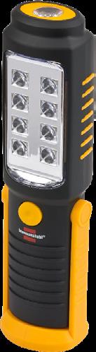 Ruční bateriová svítilna SMD LED HL DB81 M1H1 / 250lm 8 SMD-LED se speciálními optickými čočkami + 1 SMD-LED v hlavě lampy