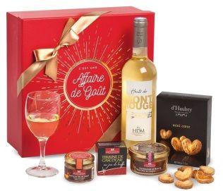 117979495 Une Affaire de Gout Specialita z kachních Foie Gras s fíky, 130g Křupavé sušenky Mini srdíčka, 100g Gaskoňská vepřová terina s lanýžovou šťávou, 65g Caprice z kachních jater s rozinkami a