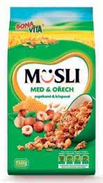 EUR/kg 0 15 zľava do 34% Müsli med a