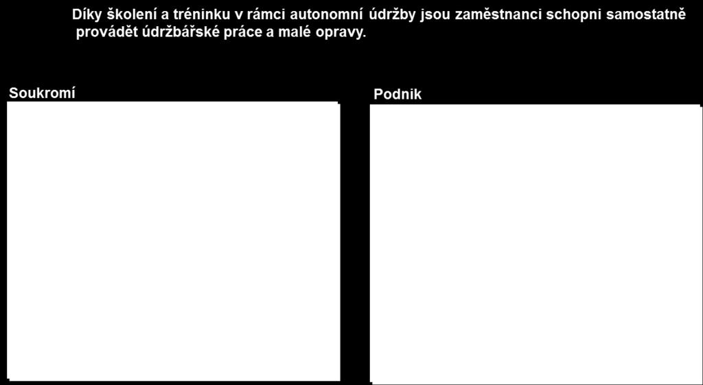 procesu. Porovnání aktivit ze soukromého života s podnikem: soukromí podnik Čistota Je vše náležitě čisté?