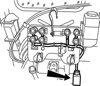 HYDRAULICKÉ ZAŘÍZENÍ F_02_124 VNĚJŠÍ OKRUH HYDRAULIKY Dodává tlakový olej pro hydraulické spotřebiče připojené na vnější vývody