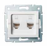 Datová zásuvka (RJ45Cat 5e Jack) / Dátová zásuvka (RJ45Cat 5e Jack) 258 59053392584 02-1390-002 Bílý/Biely 25167 5905339251671 02-1390-003 Krémový /Krémový 25285 5905339252852 02-1390-041