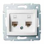 Datová zásuvka (RJ45Cat 6 Jack) / Dátová zásuvka (RJ45Cat 6 Jack) 24754 5905339247544 01-1400-002 Bílý/Biely 24813 5905339248138 01-1400-003 Krémový /Krémový 24990 5905339249906 01-1400-030 Perleťově