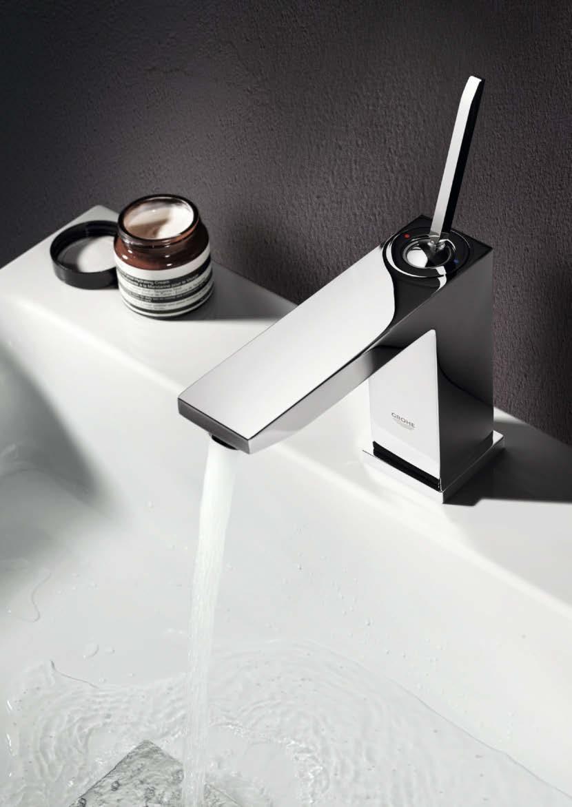 grohe.cz GROHE EUROCUBE JOY NEKOMPROMISNÍ DOJEM Baterie řady GROHE Eurocube Joy mění sen o sebevědomém minimalismu a čisté eleganci v realitu.