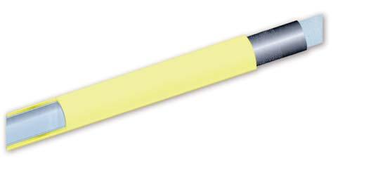 ALPEX-GAS vrátane Korugovanej ochrannej rúrky žltej farby KORUGOVANÁ RÚRKA GAS PLYNOTESNÁ CHRÁNIČKA IVAR.