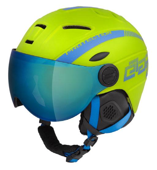 DĚTSKÁ PŘILBA RIDER PRO visor: růžový zorník, filtr kategorie S2 (1809590) modrý