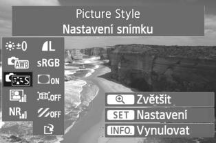 Uvědomte si, že snímy 41 a 61 nelze zpracovat pomocí fotoaparátu. Ke zpracování těchto snímů použijte dodaný software Digital Photo Professional. 224 1 2 3 Vyberte položu [Zpracování snímu RAW].