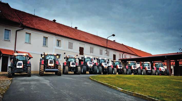 REPORTÁŽE Z TERÉNU RAZÍ HESLO: RADOST SE ODLIŠIT S TRAKTORY STEYR Jestliže chcete poznat skutečný domov traktorů STEYR na území České republiky, tak byste jednak měli navštívit jedno ze sedmi