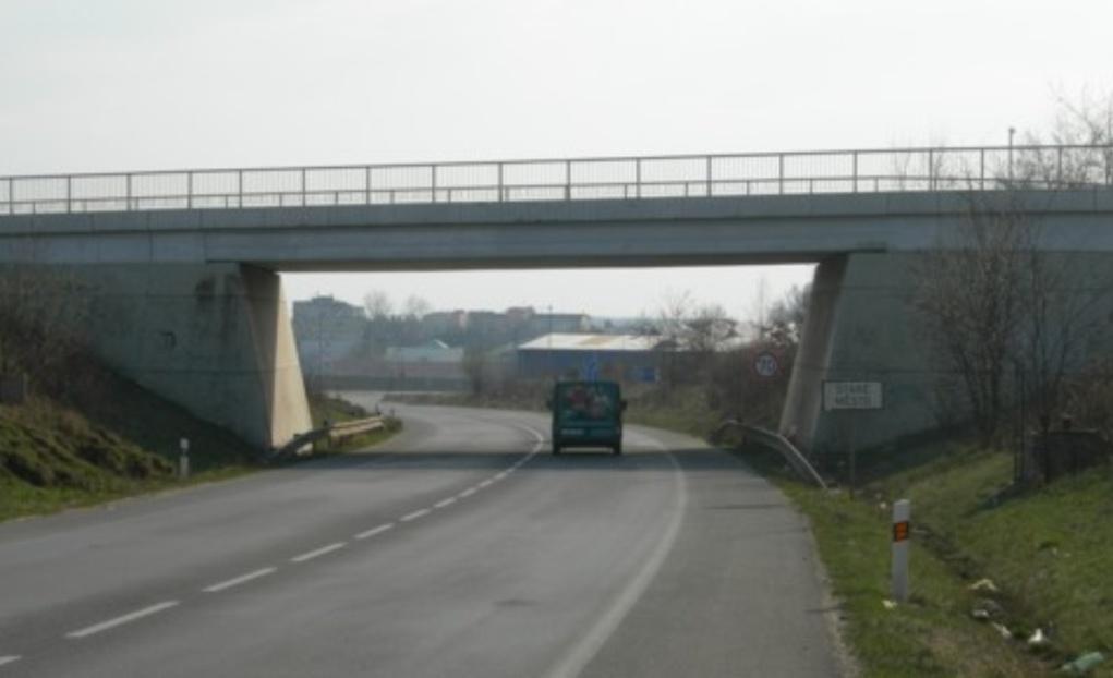 volné plochy Směr Napajedla Směr Staré Město Uherské Hradiště most přes I/55 Volný směr