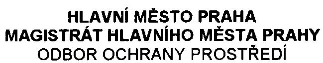 HLAVNí MÌSTO PRAHA MAGISTRÁT HLAVNíHO MÌSTA PRAHY ODBOR OCHRANY PROSTØEDí Váš dopis zn. SZn. S- M H M P - 36 8 56012 O 06/00 PNI IE I A/2 45-2/Be Vyøizuje/linka Ing.