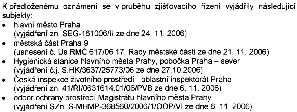 Výstavbu zámìru lze organizovat tak, aby požadované limity byly dodrženy.