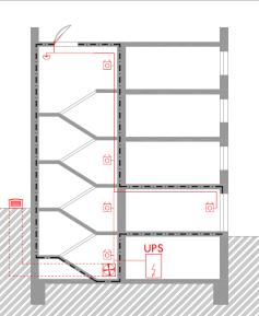 Typologie : CHRÁNĚNÁ ÚNIKOVÁ CESTA typ A, B, C (výškové, případně délkové omezení) samostatný PÚ, min II.