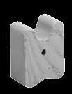 Dodávány jsou: Provedení FBEK-motýl s dírkou bez drátu nebo FBEKD-motýl s dírkou a pozinkovaným drátem Ø 1 mm Distanční betonová tělíska na boční krytí FBEK(D) motýl Číslo Název Krytí betonu Měrná